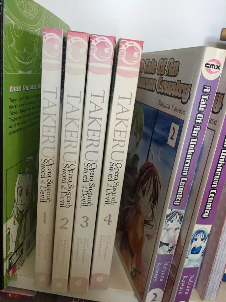 Takeru: OPERA SUSANOH SWORD OF THE DEVIL Vol. 1,2,3,4 Manga TOKYOPOP