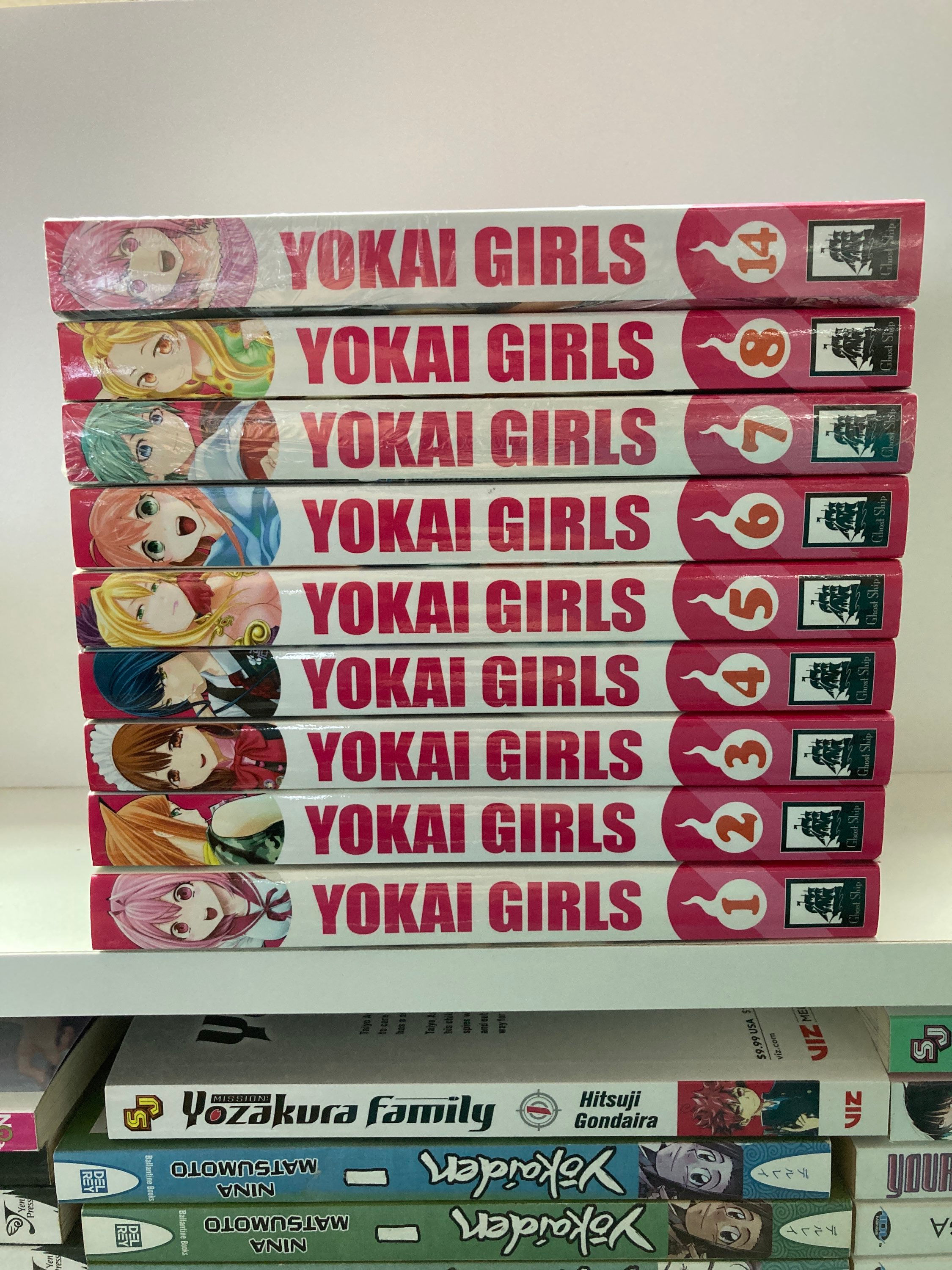 Yokai Girls Vol.1-8, 14 (9 Books)