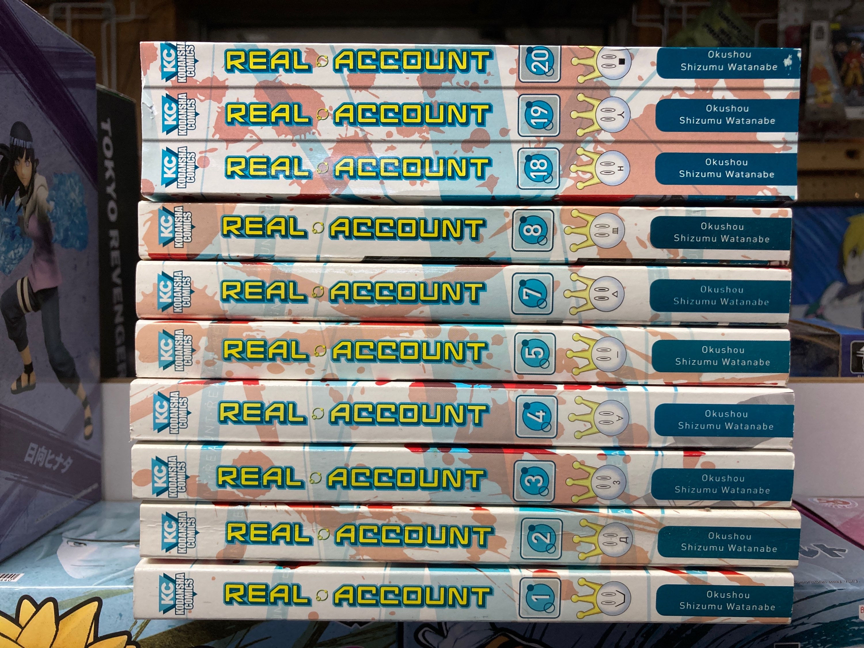 Real Account Vol. 1,2,3,4,5,6,7,8,18-20 (Manga)