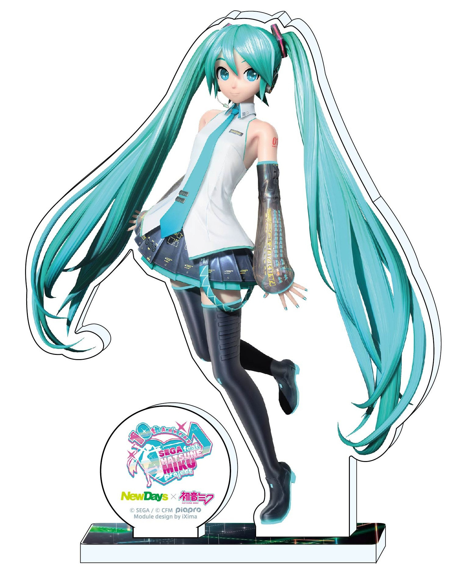 NewDays x "Hatsune Miku" Big Acrylic Stand Illustration by iXima 2 | Gold  Star Anime&Game