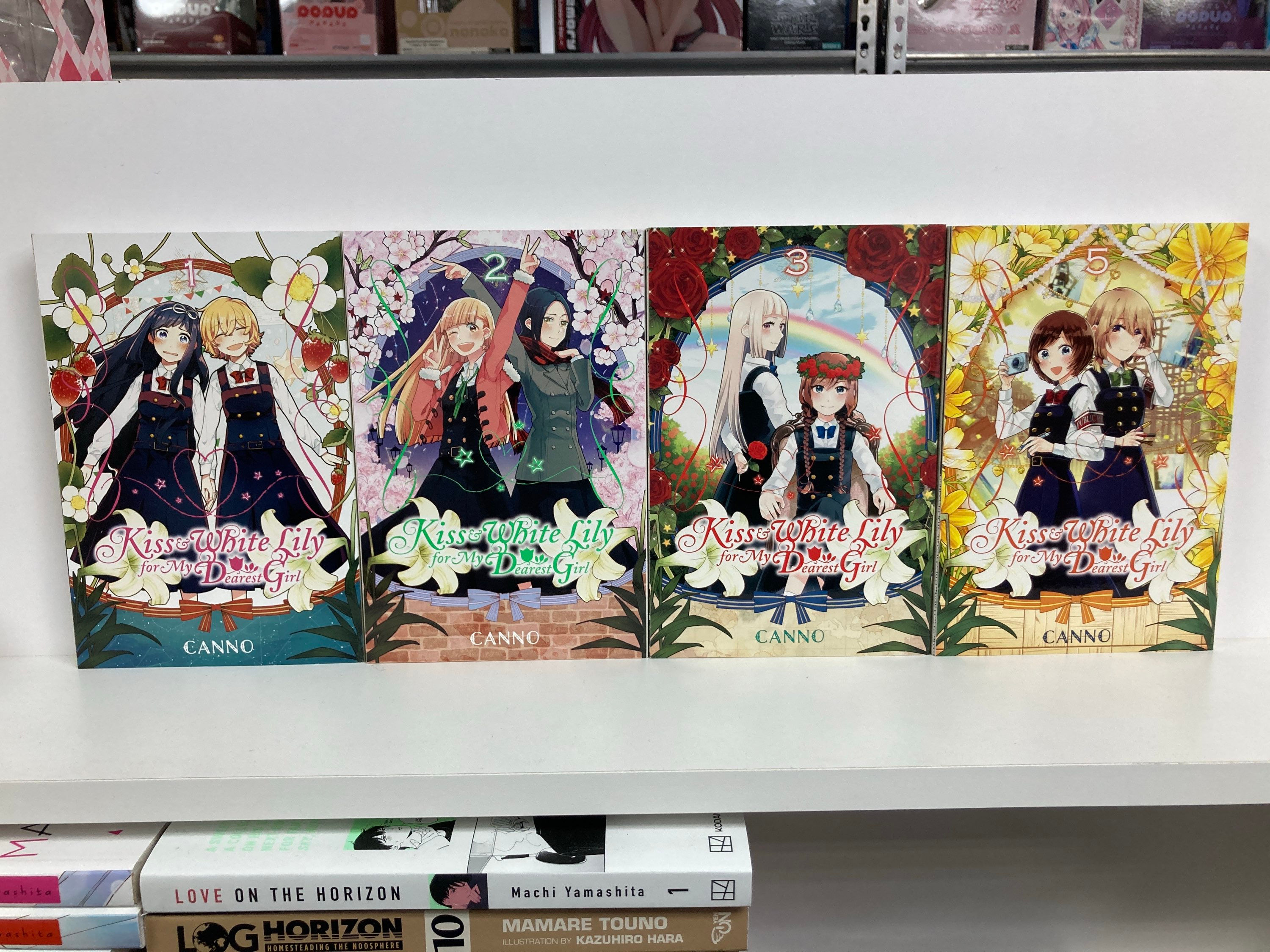 Kiss and White Lily for My Dearest Girl, Vol. 1,2,3,5 (4 English Manga) Paperbac