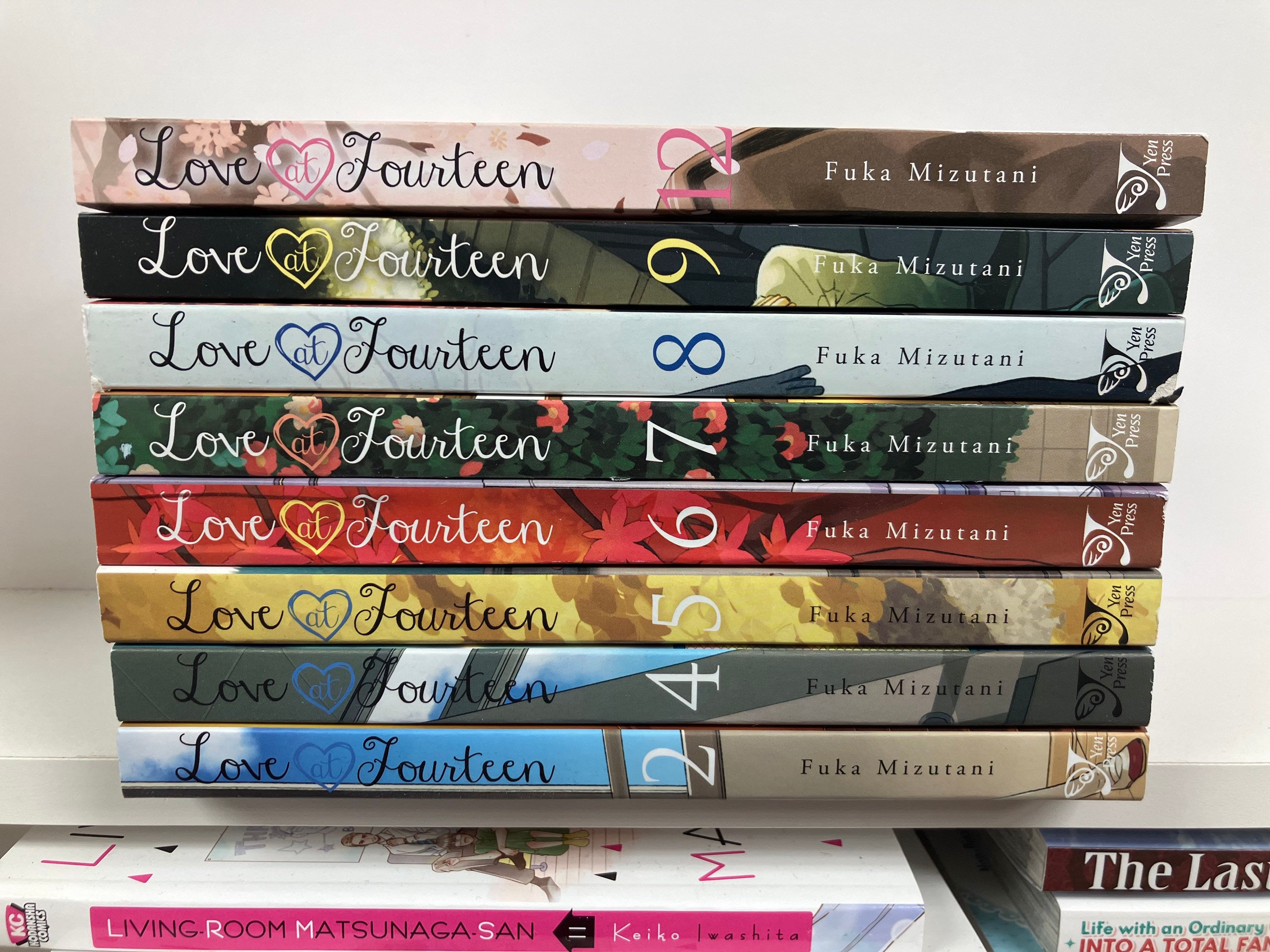 Love at Fourteen, Vol. 2,4,5,6,7,8,9,12 (8 Manga) Paperback – March 24, 2015  by