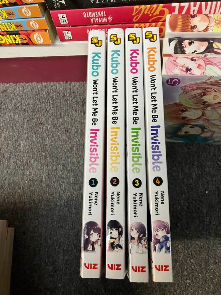 Kubo Won't Let Me Be Invisible, Vol. 1,2,3,4 (manga)