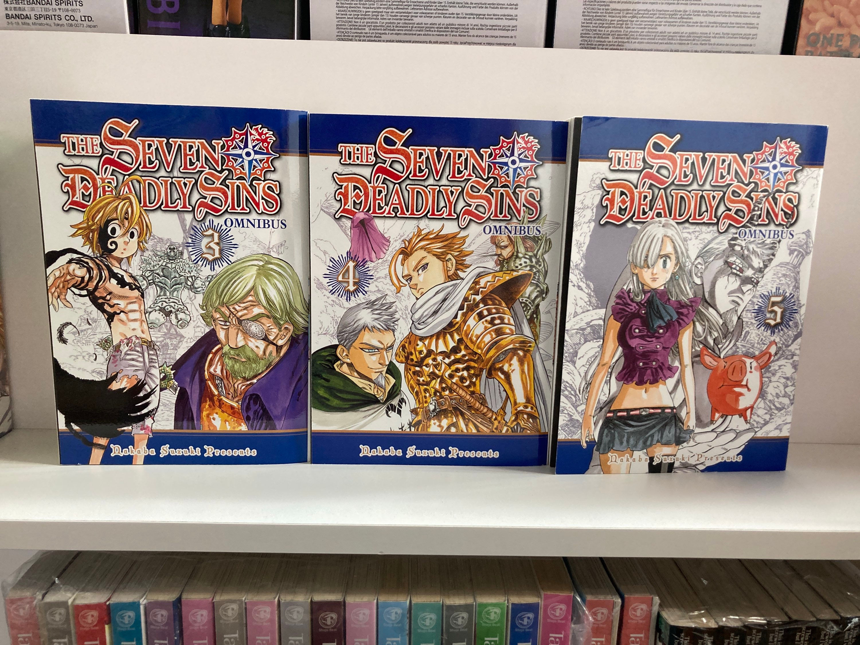 The Seven Deadly Sins Omnibus 3 ,4 ,5 ( 3 Manga) by Nakaba Suzuki