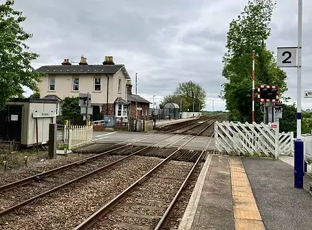 Arram Train Station, to show the walking route's starting point.