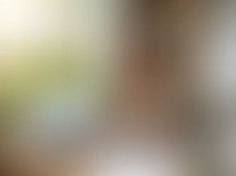 Woman smiling at desk with Q2 financials on laptop and whiteboard. Office setting with window view of city and flowers. Bright, focused mood.