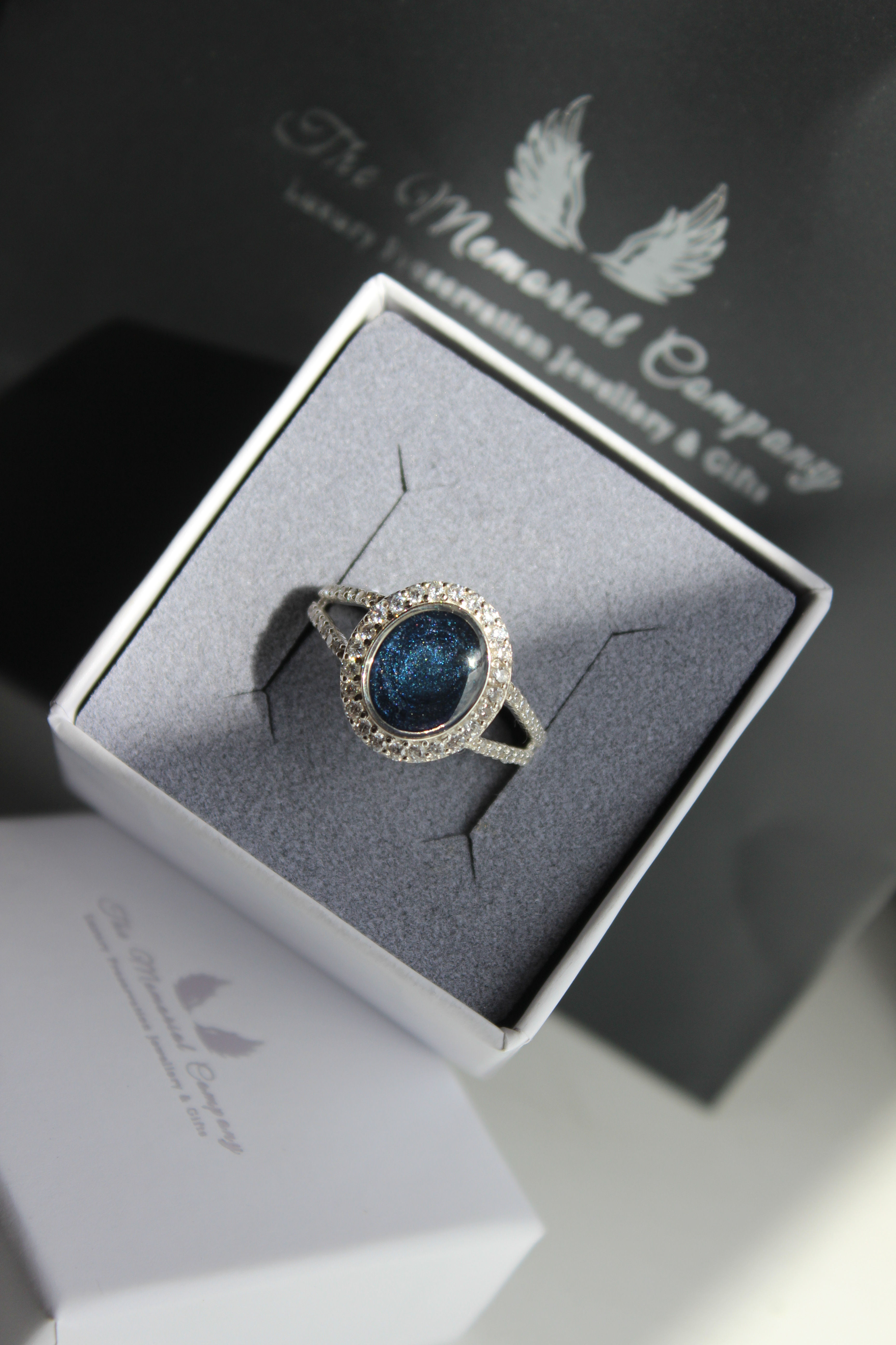 Large Oval CZ Split Band Ring