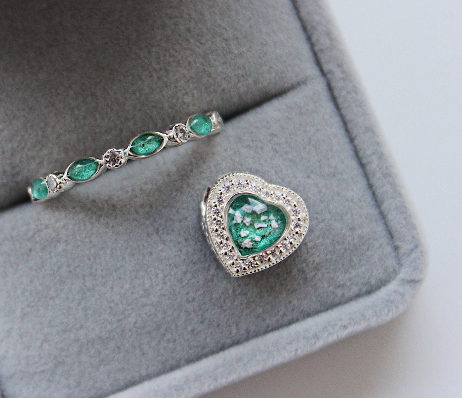 Heart CZ Bracelet Charm