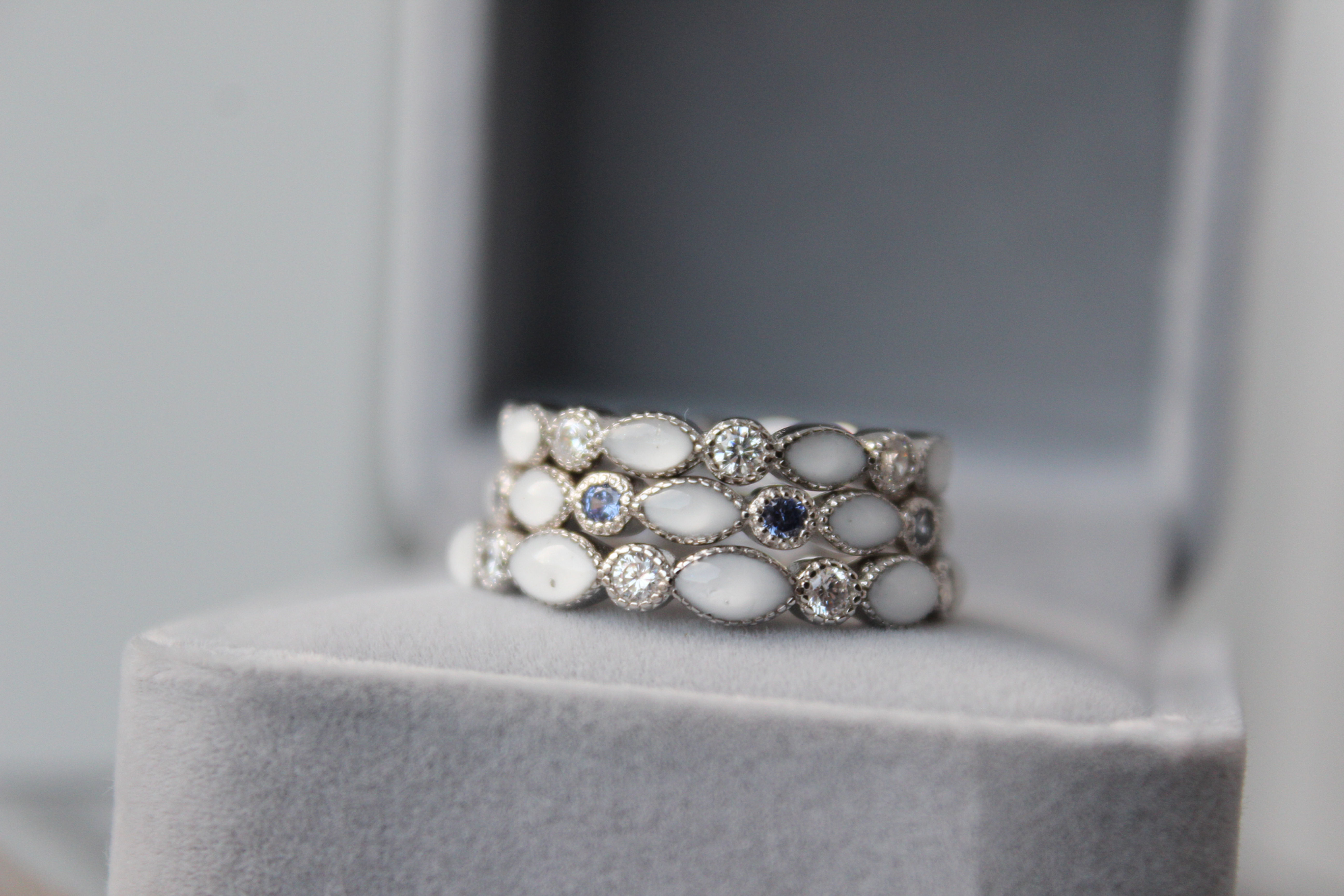 Birth Stone Inspired Eternity Ring