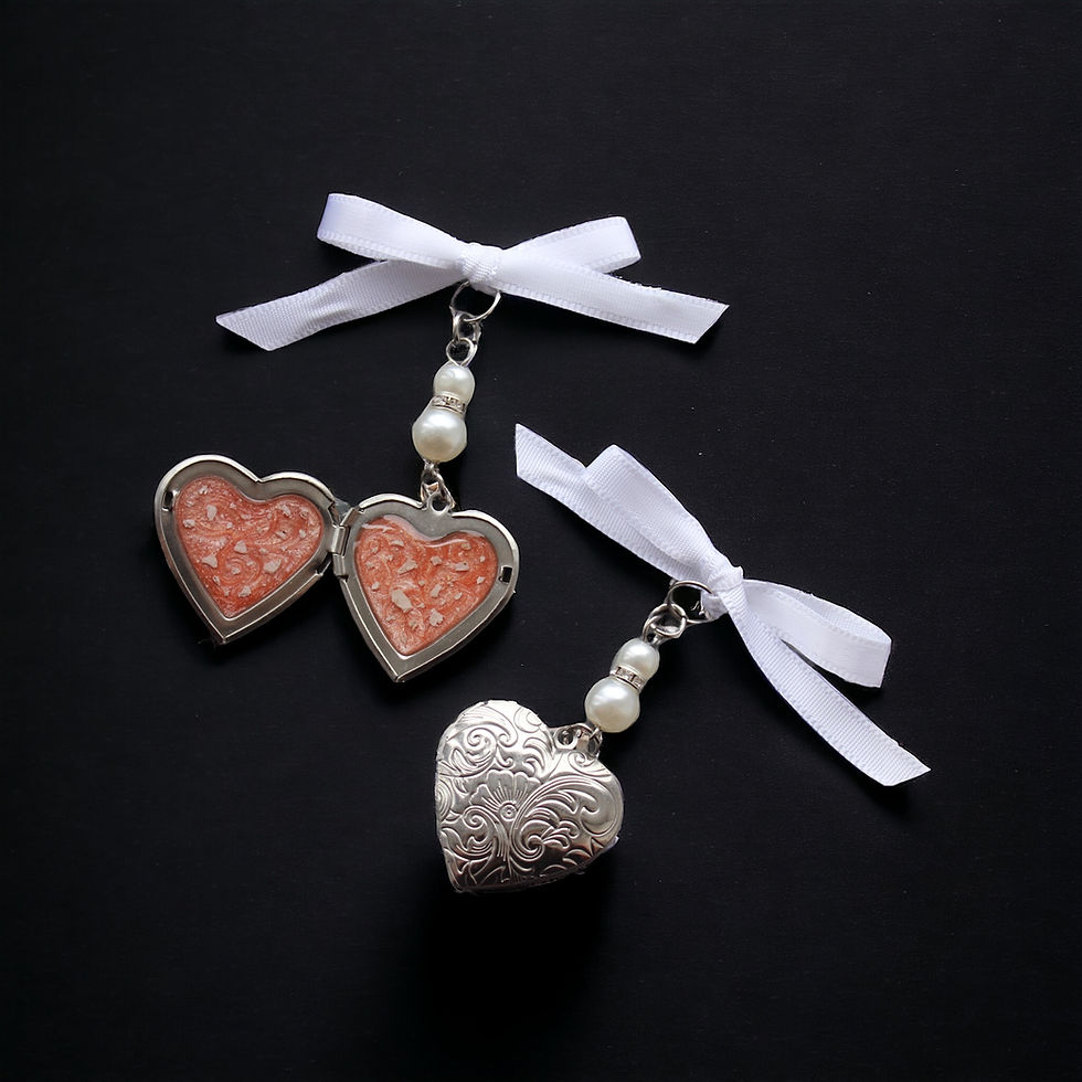 Bridal Heart Bouquet Locket Charm