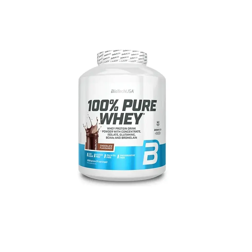 BioTechUSA Pure Whey 2000 g – Chocolate / Schokolade – helles Originalfoto