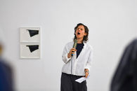 3RD-SPC./RP – no. 5 | Tišina vjetra – The Poetry of Multilingualism 
Art Directors: Lina Franko & Andi Slawinski
Curators: Lars Breuer & Igor Grubić
Artists: Lars Breuer, Julia Bünnagel, Nemanja Cvijanović, Tanja Dabo, Igor Eškinja, Lina Franko, Clemens Botho Goldbach, Igor Grubić, Lucia Kotikova, Johanna von Monkiewitsch, Mak Murtić, Linda Nadji, Goran Petercol, Johanna Reich, Neli Ružic, Til Schneider, Andi Slawinski, Marko Tadić, Goran Trbuljak  and Denise Winter
Installation view at the Art Association RIZOM [ K ], Frankopan Castle | © Juraj Vuglač