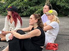 During Muros week in May, 2023, HSD – Peter Behrens School of Arts students, led by Prof. Lars Breuer, utilized Frankopan Castle as their studio, workspace, and exhibition venue. The castle's spaciousness and unique location facing an industrial shipyard facilitated exploration of interculturality & work. Participants actively questioned rigid symbols and language through paintings, drawings, photos, and videos. 

The large mural by Paul Böse and Marvin Rowinsky, created during the seminar on a Kraljevica basketball court, was chosen to became a part of the 3RD-SPC./RP - no. 4 project featuring diverse performances and exhibitions in July 2023.
3RD-SPC./RP – project no. 4, with Anna-Maria Bogner, Lars Breuer, Julia Bünnnagel, Snorre Elvin, Igor Eškinja, Lina Franko, Daniela Georgieva, Igor Grubić, Denis Krašković, David Kummer, Mak Murtić, Linda Nadji, Marie Ogoshi, Mariana Pende, Martin Pfeifle, Andi Slawinski, Christoph Speit, Mari Ángeles del Valle, Mirko Tschauner and Christoph Westermeier