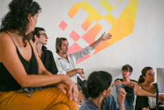
Panel discussion at the Art Association RIZOM [ K ], Frankopan Castle | © 2023 3RD-SPC./RP - project no. 4 | photo credit: Juraj Vuglač
/ Moderation: Dr. Ewa-Anna Kumelowski and Christoph Westermeier
3RD-SPC./RP – project no. 4, with Anna-Maria Bogner, Lars Breuer, Julia Bünnnagel, Snorre Elvin, Igor Eškinja, Lina Franko, Daniela Georgieva, Igor Grubić, Denis Krašković, David Kummer, Mak Murtić, Linda Nadji, Marie Ogoshi, Mariana Pende, Martin Pfeifle, Andi Slawinski, Christoph Speit, Mari Ángeles del Valle, Mirko Tschauner and Christoph Westermeier