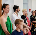 3RD-SPC./RP – project no. 4, with Anna-Maria Bogner, Lars Breuer, Julia Bünnnagel, Snorre Elvin, Igor Eškinja, Lina Franko, Daniela Georgieva, Igor Grubić, Denis Krašković, David Kummer, Mak Murtić, Linda Nadji, Marie Ogoshi, Mariana Pende, Martin Pfeifle, Andi Slawinski, Christoph Speit, Mari Ángeles del Valle, Mirko Tschauner and Christoph Westermeier
Project opening at the Art Association RIZOM [ K ], Frankopan Castle | © Juraj Vuglač
