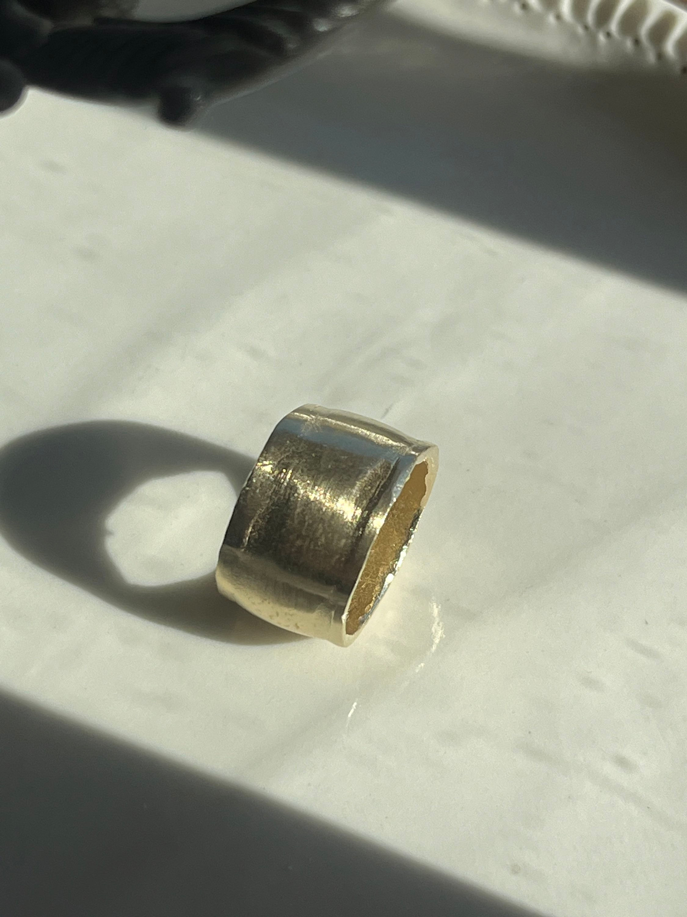 טבעת ענת | כסף מצופה זהב