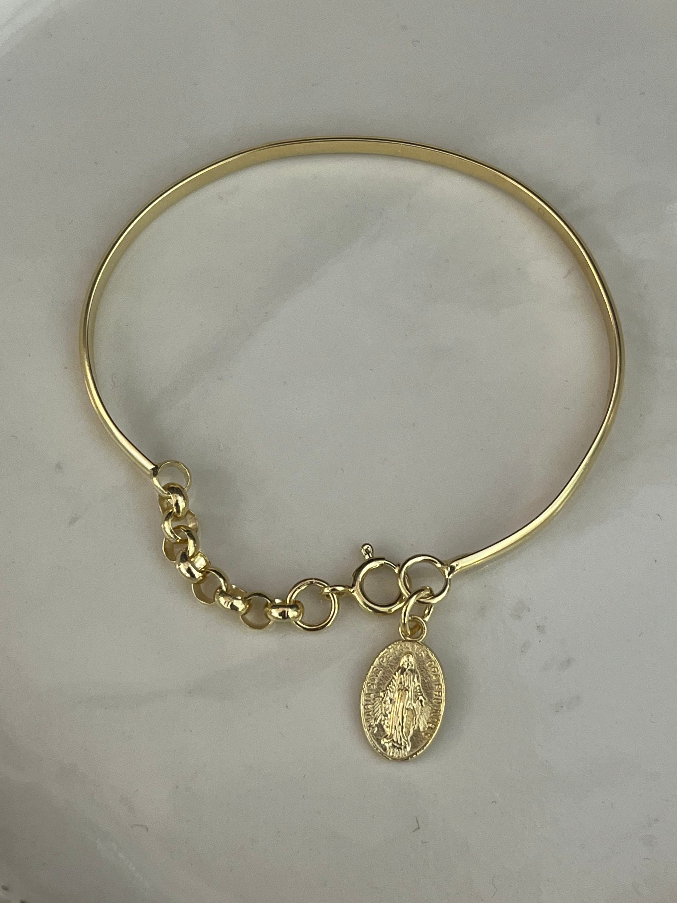 צמיד אנימה | כסף מצופה זהב