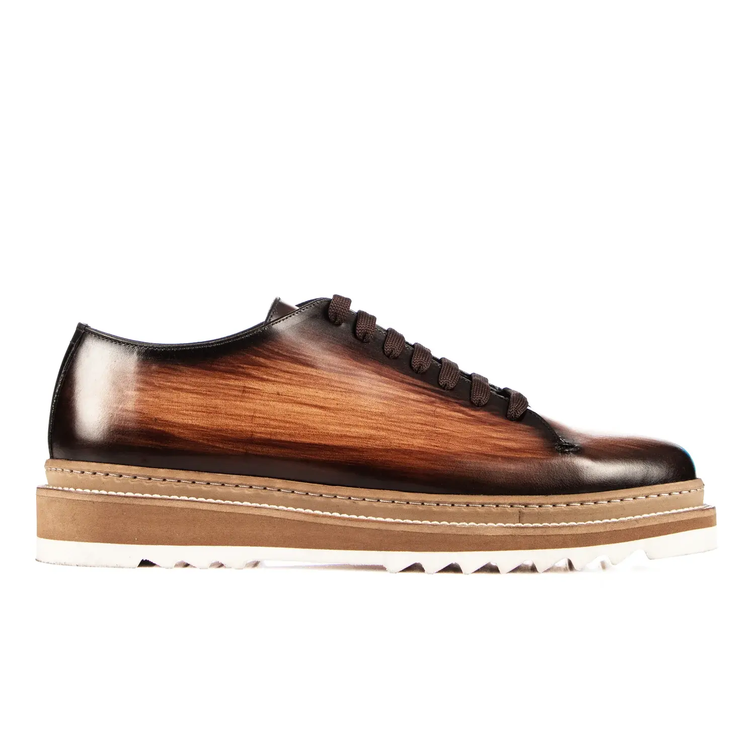 Tobacco Brown Patina Casual Shoes