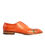Thumbnail: Orange Patina Wholecut Dress Shoes with Rose Painting