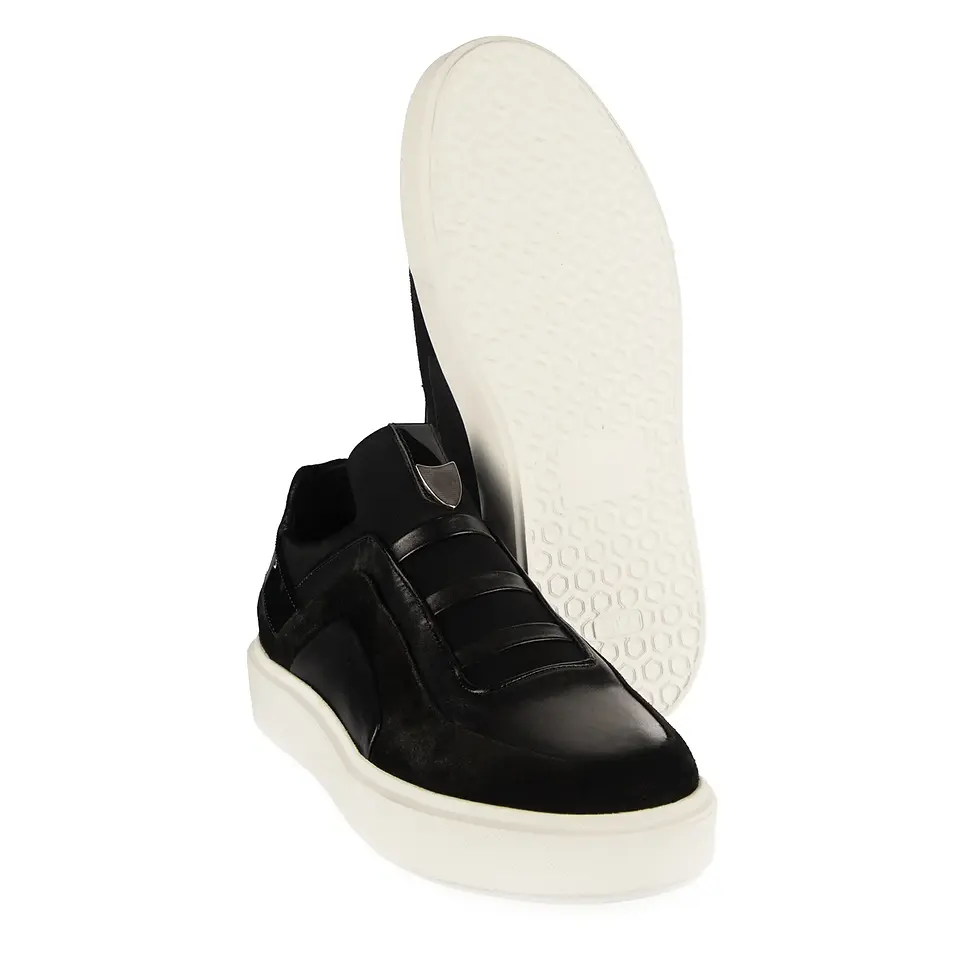 Миниатюра: Genuine Suede and Leather Black Sneakers