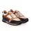 الصورة المصغرة: Tan Tobacco Grey Casual Sneakers in Leather and Velvet
