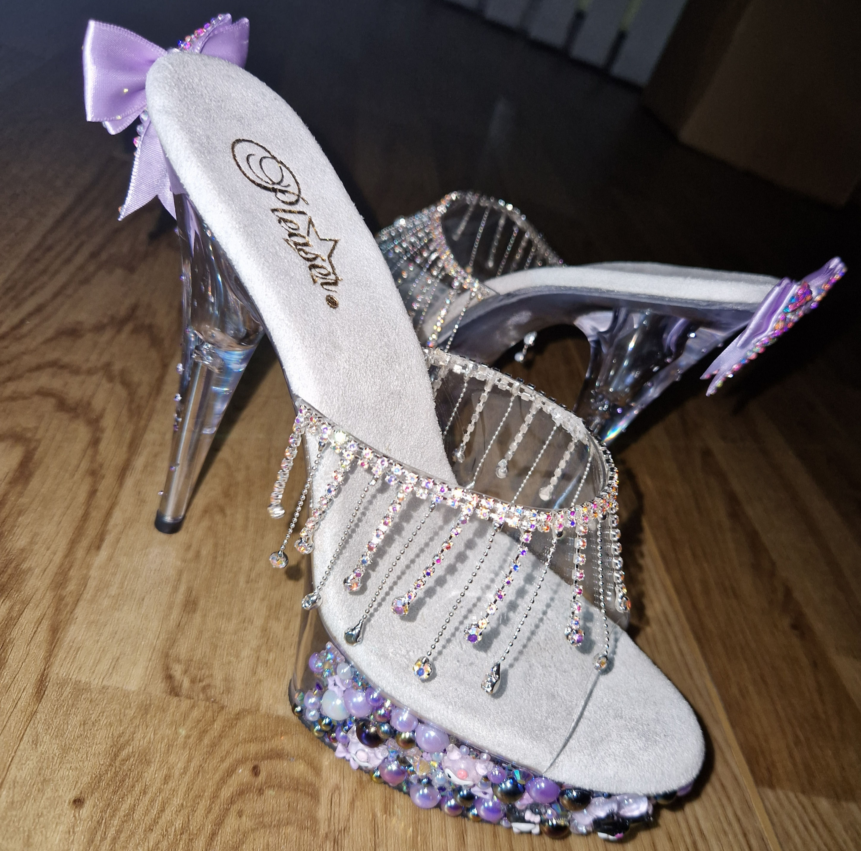 Purple And Black Custom Pleasers
