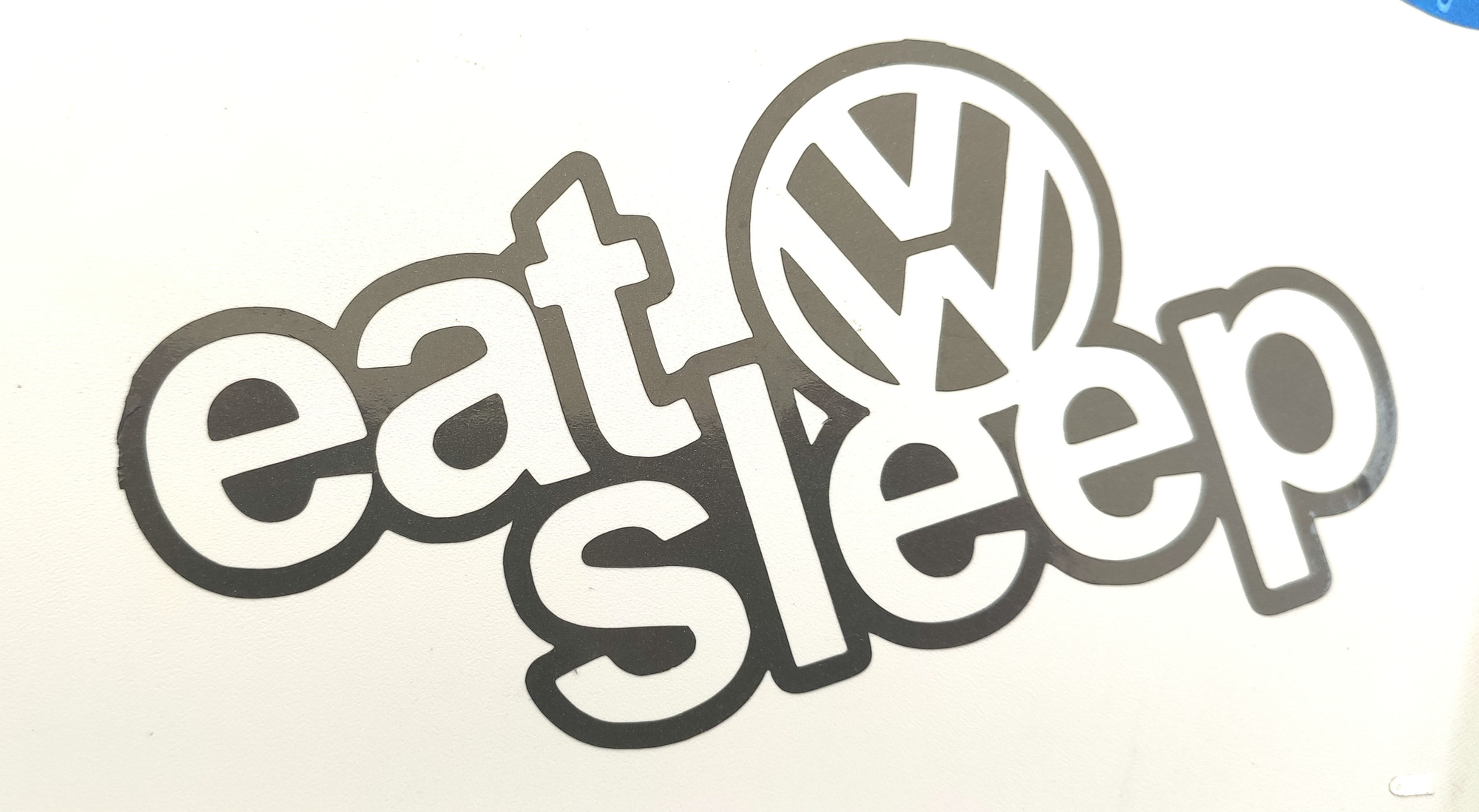 VW eat sleep large 40x21cm