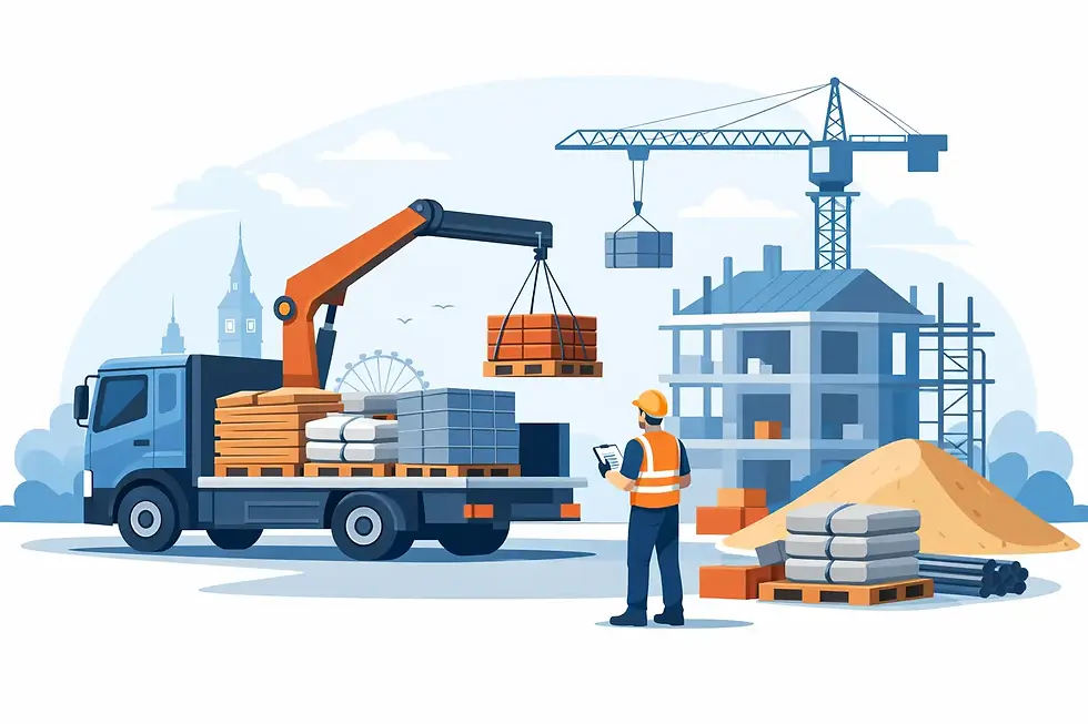 Construction Materials Delivery Service UK