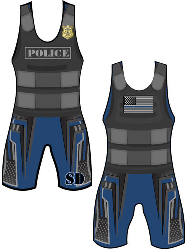 police wrestling singlet