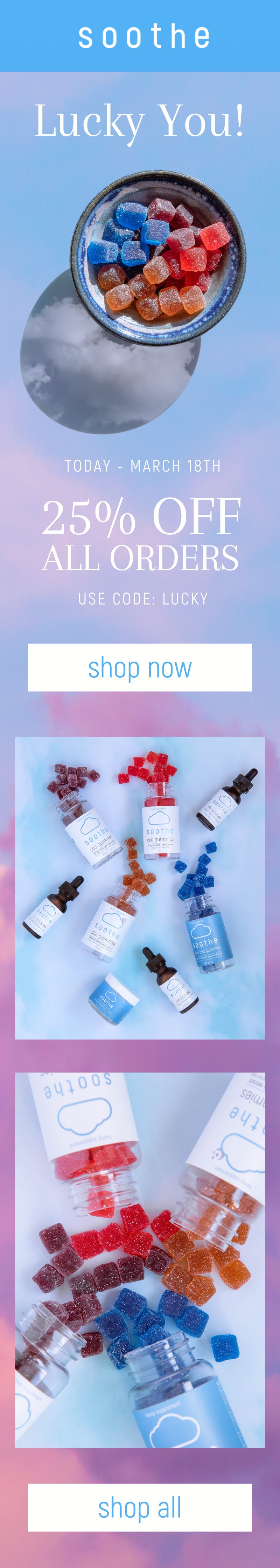 Soothe is a CBD brand that strongly believes in plant-based wellness. Their online store offers items like CBD tinctures and gummies to pain relief cream and disposable vapes. Soothe is a brand that advocates for self-care and wellness; soothe your mind, soothe your body.