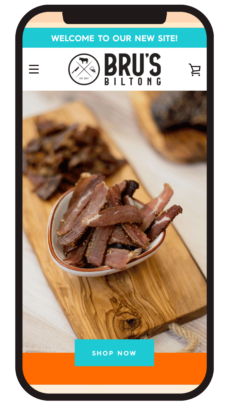 Bru’s Biltong has a clear mission: to make GREAT biltong (dehydrated meat) based on a humble story and clean ingredients. Jessie Fox Studio worked with this small business to showcase the essence of Bru’s Biltong; a quality product where simple meets great.