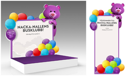 Design of stage sign busklubben