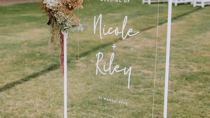 WELCOME SIGN  |  WEDDING DECALS