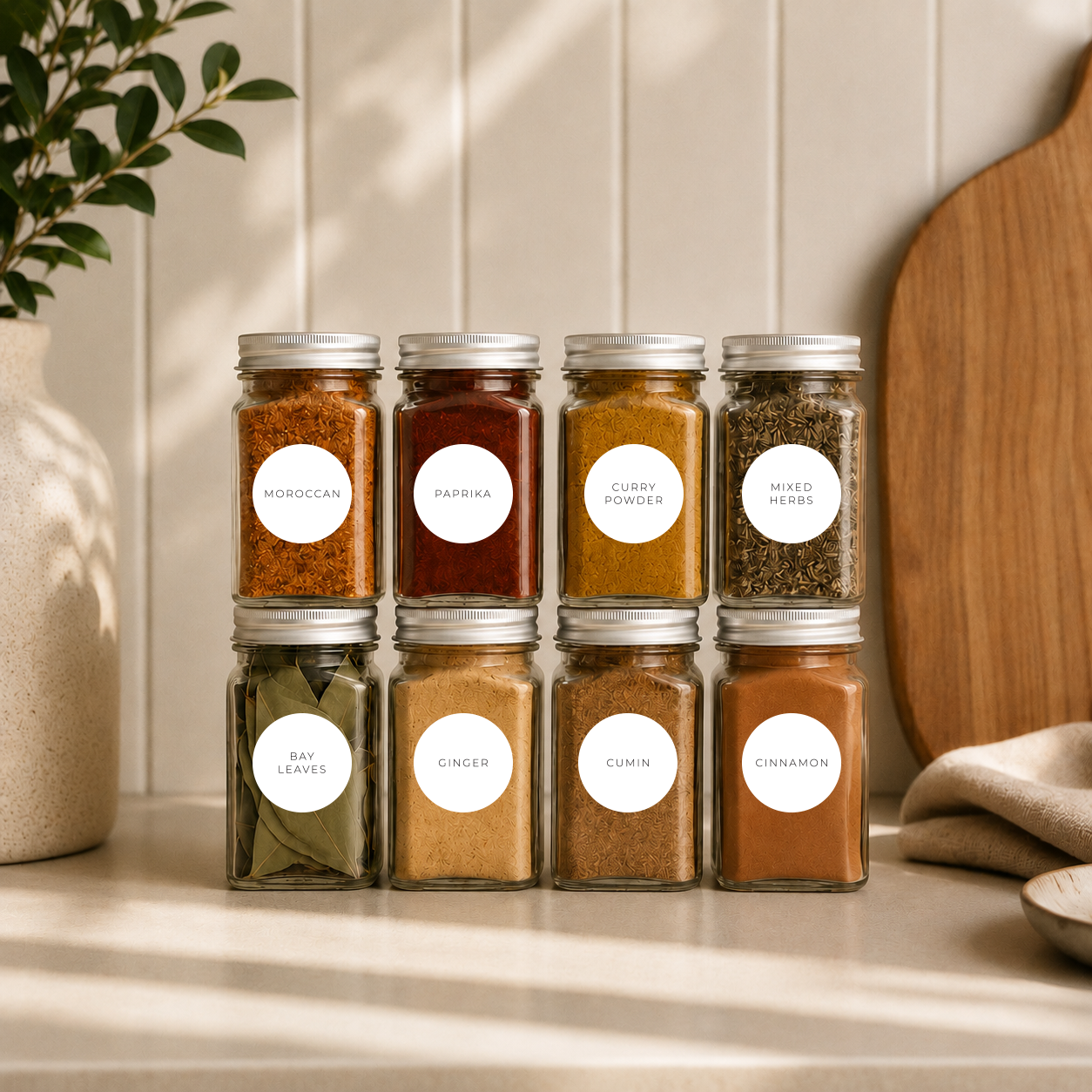 CIRCLE SANS  :  HERB & SPICE LABELS