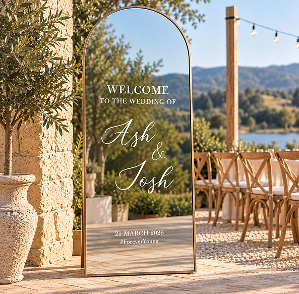 diy wedding welcome sign