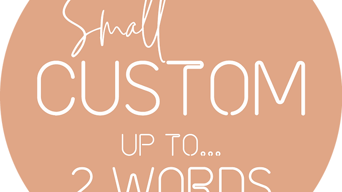 UP TO 2 WORDS | SMALL CUSTOM LABELS | LABEL YOUR LIFE