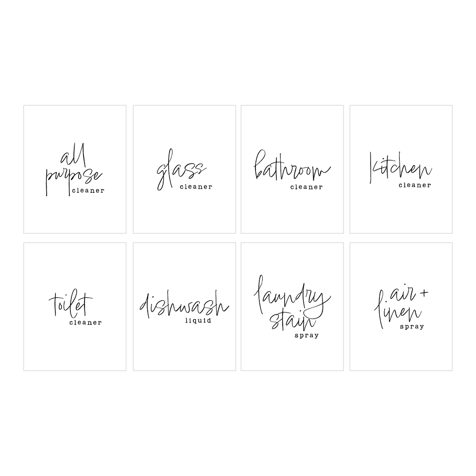 Thumbnail: signature cleaning labels - front