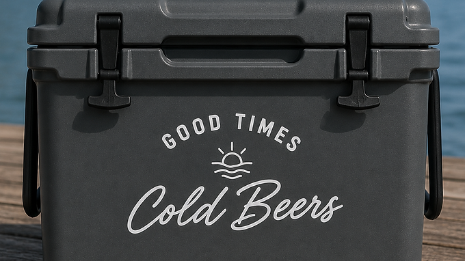 Good Times. Cold Beers. Chilly Bin Decal
