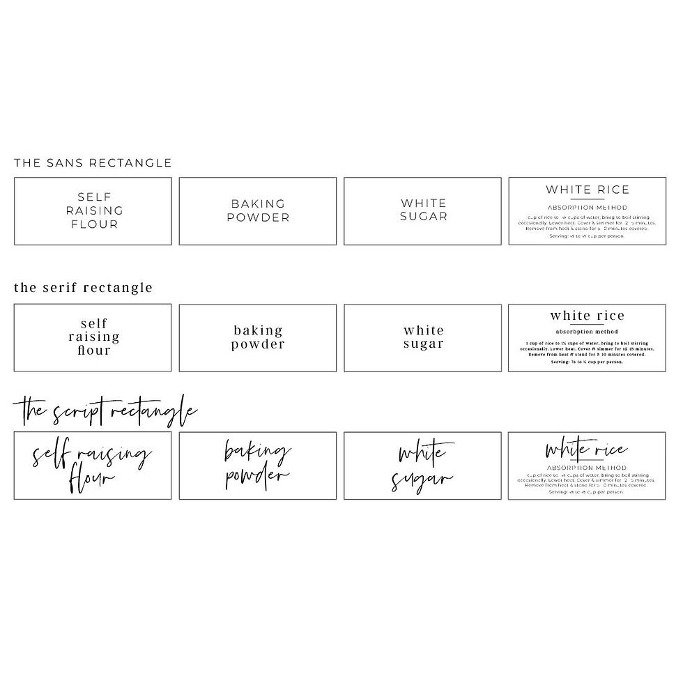 Thumbnail: CUSTOM PANTRY LABELS | PRINTED VINYL | PIMP MY PANTRY