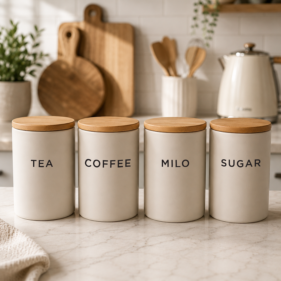 simple sans drink canister labels in english