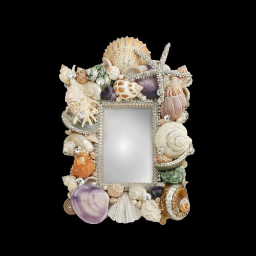 4x6 Frame Swarovski Crystals and Shells Enchantress Gallery