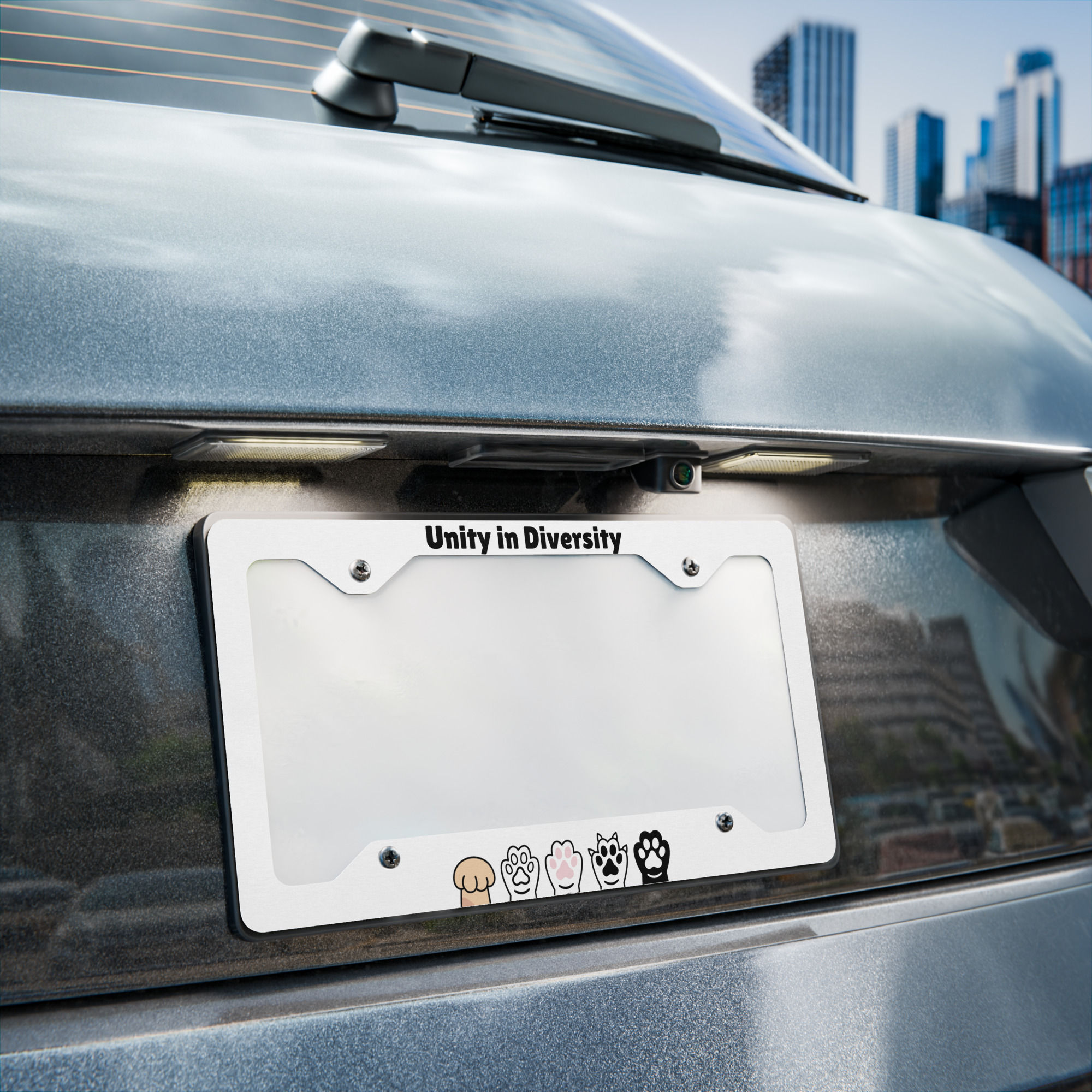 Unity in Diversity – Metal License Plate Frame