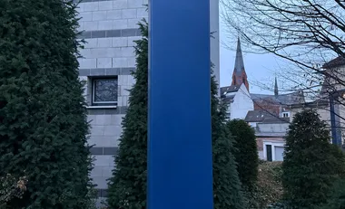 Graffiti an der Steele nach der Entfernung