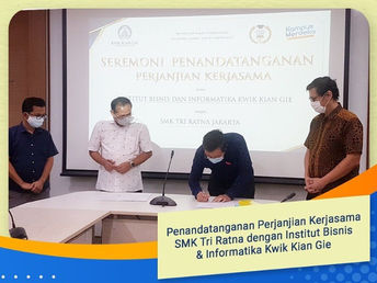 SMK Tri Ratna Menjalin Kerjasama dengan Institut Bisnis Informatika Kwik Kian Gie