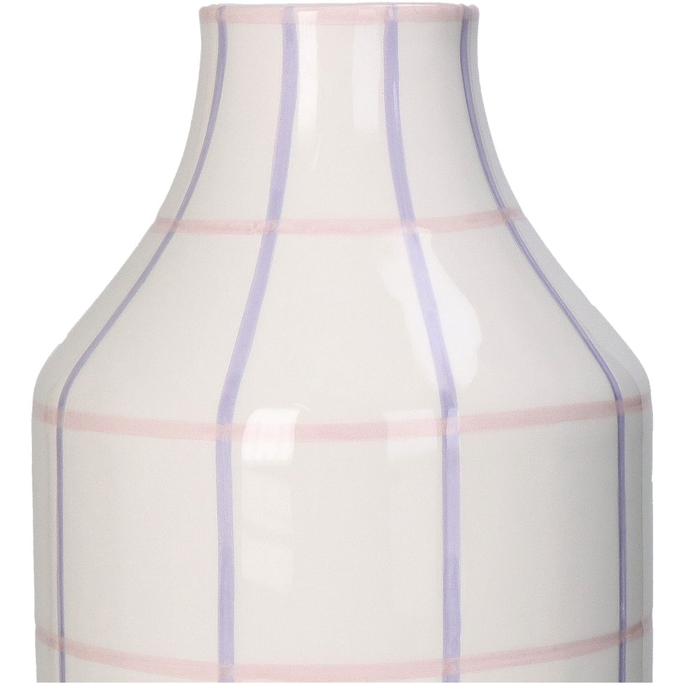 Miniaturbild: Vase im Streifenmix Flieder