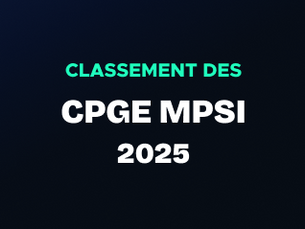 Classement des CPGE MPSI en 2025