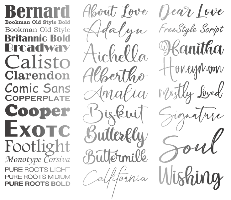 Thumbnail: Fonts