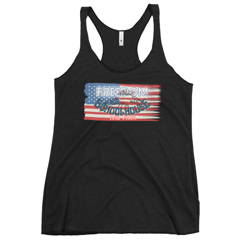FSH American Flag Logo - Women's Racerback Tank