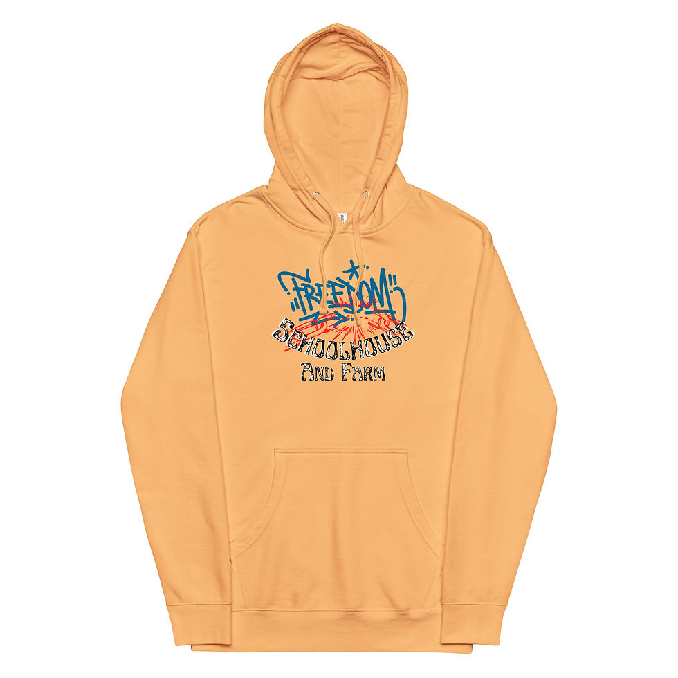 Thumbnail: Graffiti Freedom Schoolhouse Logo - Midweight Hoodie