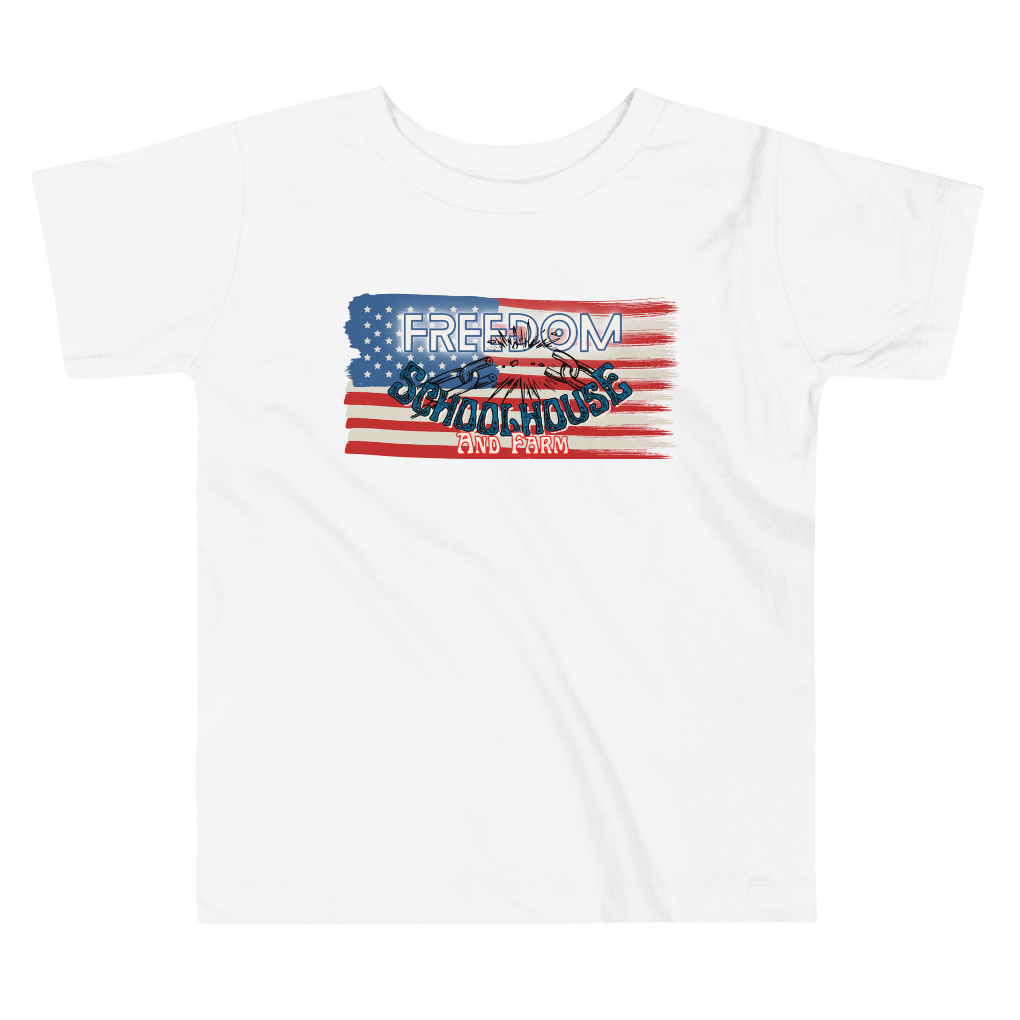 FSH American Flag Logo - Toddler Short Sleeve Tee